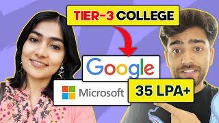 Tier-3 College To Google, Microsoft, Walmart SDE | Complete Preparation Strategy w/ @Amritanjali