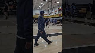 Eric Proctor, Encinal Jets,  layup line vs. Hayward High School