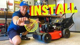 HOW TO INSTALL AN HOUR METER ON A LAWN MOWER FOR BEGINNERS