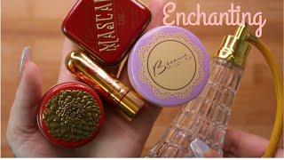 ASMR 'Vintage' Makeup Swatching & Filling Up Perfume Bottle (Bésame Cosmetics)