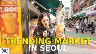 I Took an American Friend to a Korean Market in Seoul, Korea - Mangwon Market