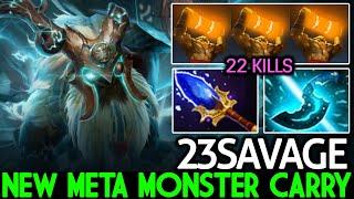 23SAVAGE [Earthshaker] New Meta Monster Carry 100% Unstoppable Dota 2