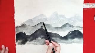 초보자/기초편 /쉽다/산수풍경그리기#Drawing landscape paintings