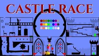 24 Marble Race EP. 17: Castle Race (by Algodoo)