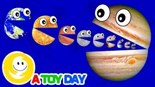 HUNGRY PLANETS  🪐 COMPILATION | Planet SIZES for BABY | Funny Planet comparison for kids | Planets