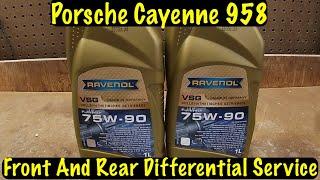 Porsche Cayenne 958.1 Front and Rear Differential Service
