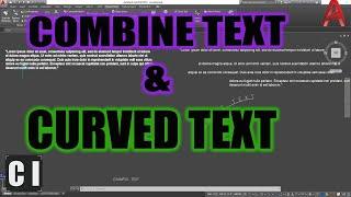 AutoCAD Convert Text to MTEXT & How to Curve Text! Quick Tips | 2 Minute Tuesday