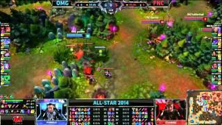 OMG Gogoing Shyvana VS Fnatic Soaz Irelia Highlights   Allstars Paris 2014 MUST SEE