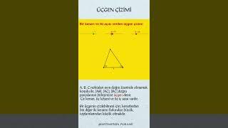 Bir kenarı ve iki açısı bilinen üçgen çizimi #dinamikgeometri#geometriyazılımı#matematikeğitimi