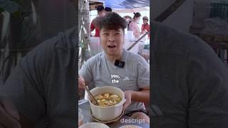 The crab  noodle that has a kaleidoscope of ingredients 