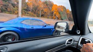 TRACKHAWK CRUISING WITH HELLCAT REDEYE IN TRAFFIC POV