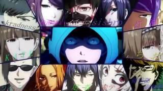 Tokyo Ghoul all Characters singing Opening song Unravel