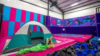 Overnight At My Trampoline Park! #Whatasteakhouse