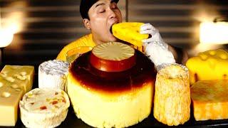 다양한 치즈 제대로 먹어보겠습니다! 치즈 먹방!  Cheesecake, Emmental Cheese, Various Cheeses