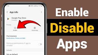 Kisi Bhi App Ko Disable Se Enable Kaise Kare | How To Enable Disable App in Android