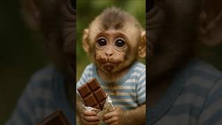 Caught Red-Handed! Baby Monkey’s Secret Chocolate Feast 