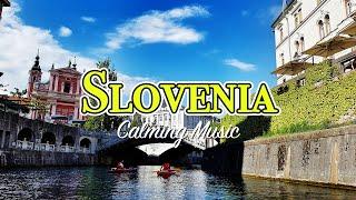 Slovenia 4K | Beautiful Scenery, Relaxing Music, Piano & Guitar, Nature Sound | Pavis