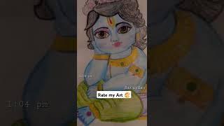 Jai shree Krishna #youtube #love #drawing #sketch #art #artist #mohit #kanhaiya #viralshort