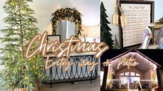 CHRISTMAS ENTRYWAY DECOR / CHRISTMAS DECORATE WITH ME 2024 / MAGICAL CHRISTMAS OUTDOOR LIGHTS