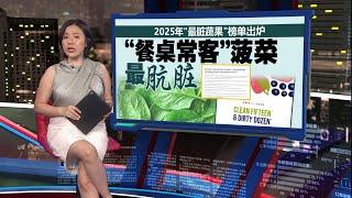 2025年“最脏蔬果”榜单出炉   “餐桌常客”菠菜 最肮脏！| 新闻报报看 19/06/2025