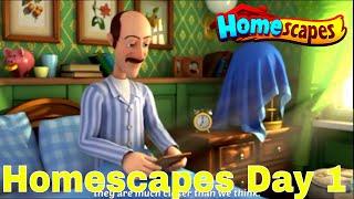 Homescapes Day 1 Complete Walkthrough