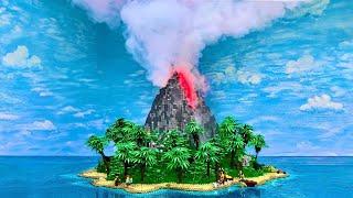 Our Craziest LEGO Project yet: LEGO Volcano Eruption