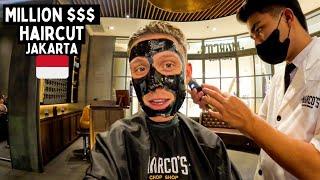 $100 Luxury Haircut JAKARTA  Ultimate Indonesian Makeover (asmr)