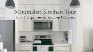 How I Organize my Kitchen Cabinets| Minimalist Kitchen Tour