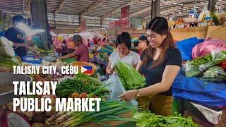  [4K] Exploring Talisay Public Market  | Walking Tour | Cebu, Philippines