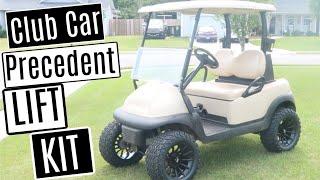 How to install Golf Cart Lift Kit | Allsports 6" Lift Kit & Trex Wheels | Club Car Precedent