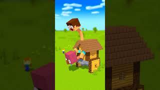 Taxi Steve Villager??? - Minecraft animation #minecraft #shorts