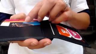 Big Skinny Thin Leather Multi Pocket Bifold Wallet Product Description Video