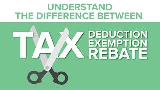 Deduction vs Tax Exemption vs Tax Rebate 2021 | What is Tax Deduction | What is Tax Exemption