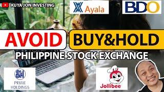 Avoid Buy & Hold Strategy - Philippine Stock Market Investing