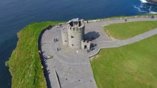 cliffs of moher ireland drone