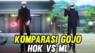 Komparasi Skin Gojo Hok vs Gojo ML - Honor Of Kings | Mobile legends