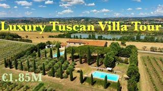 Stunning Tuscan Villa for Sale – €1.85M | 2 Pools, Olive Grove & Restaurant near Cortona, Italy