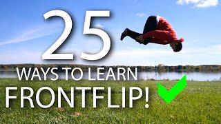25 Ways to Learn How to Front Flip!