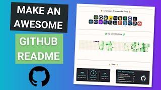 HOW TO Make A Killer GitHub Profile Readme 2023 (with contribution snake animation)