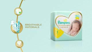 Pampers Premium Care Diapers Size 1 Newborn 2 5 Kg The Softest Diaper And The Best Skin Protection 1