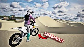CAN A STARK VARG SURVIVE THE HUGE JUMPS AT THE PISMO DUNES!? (MXBIKES)