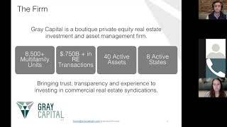 Multifamily Investing Strategy - WREI Webinar Featuring CEO of Gray Capital Spencer Gray