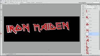 Photoshop - Jak zrobić napis Iron Maiden