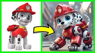 Paw Patrol as Transformers, Baby AI Animation | Sky Wow