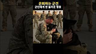 은퇴하는 군견, 마지막 인사에 보인 믿기 힘든 행동