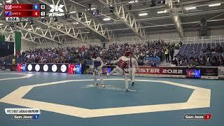 302 R-32 M-58kg  NOUR Mohammed GBR vs  LEWIS Bailey AUS I Manchester 2022 World Taekwondo GP