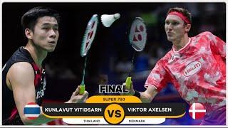 Kunlavut Vitidsarn vs Viktor Axelsen | Final India Open Badminton