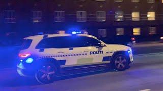 Ny Politi Mercedes GLB i udrykning og mer | Brand New Police Mercedes GLB responding & more