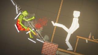 Melons Fight with People In People Playground