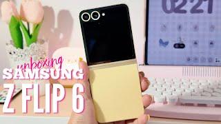 ੈ‧₊˚ SAMSUNG Z FLIP 6 aesthetic unboxing | yellow phone | flip 6 ੈ ‧₊˚